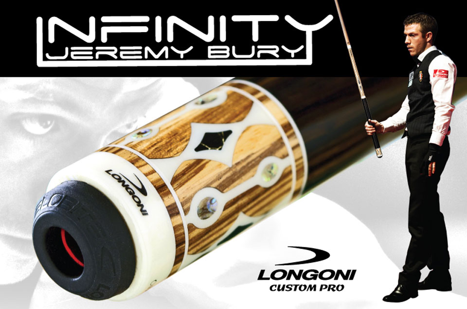 longoni cue queue taco stecca carom infinity Jeremy Bury banner sup